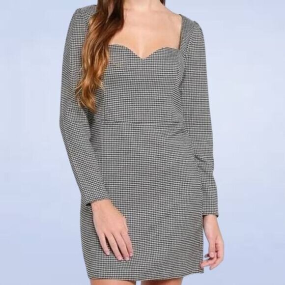 Abercrombie & Fitch Gingham Dress -‎ Size Large Tall - Picture 1 of 9